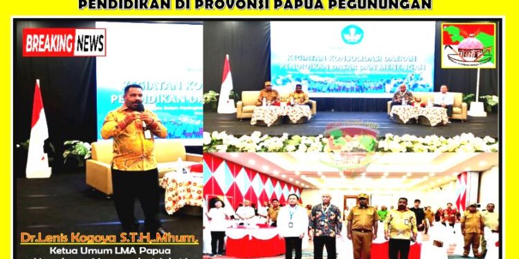Pidato Lenis di Wamena: LMA Harus Berdiri Digaris Terdepan Dalam Perencanaan Pendidikan di Tanah Papua