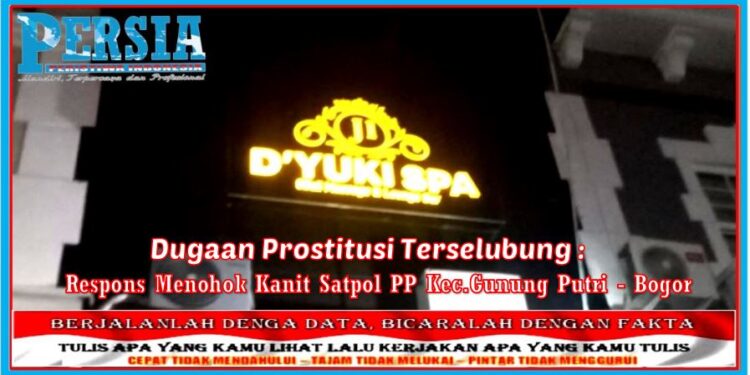 Terkait Dugaan Prostitusi Terselubung : Respons Menohok Kanit Satpol PP Kecamatan Gunung Putri