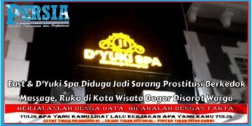 East & D’Yuki Spa Diduga Jadi Sarang Prostitusi Berkedok Massage, Ruko di Kota Wisata Bogor Disorot Warga